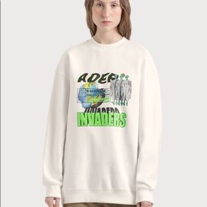 📌On hold📌 Ader Error white 'invader' sweatshirt
